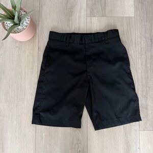 Boys black school uniform shorts dress shorts size 11 with pockets
